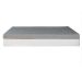 Cama Box Viúva Bege com Colchão Guldi Dream Mola Ensacada (30x128x188) Cinza e Branco