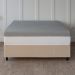 Cama Box Viúva Bege com Colchão Guldi Dream Mola Ensacada (30x128x188) Cinza e Branco