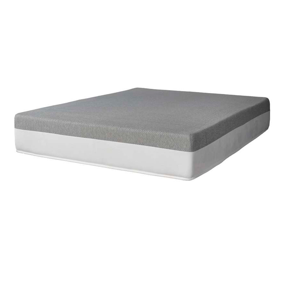 Cama Box Viúva Bege com Colchão Guldi Dream Mola Ensacada (30x128x188) e 2 Travesseiros Guldi Soft Nasa Cinza e Branco