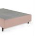 Cama Box Viúva com Colchão Guldi Comfort com Massageador Quântico Molas Ensacadas (30x128x188) Bege e Branco