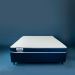 Cama Box Viúva com Colchão Guldi Duplo Plus D28 Branca e Azul