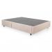 Cama Box Viúva com Guarda Objetos Bege com Colchão Guldi Dream Mola Ensacada (30x128x188) e 2 Travesseiros Guldi Dream Branco e Azul