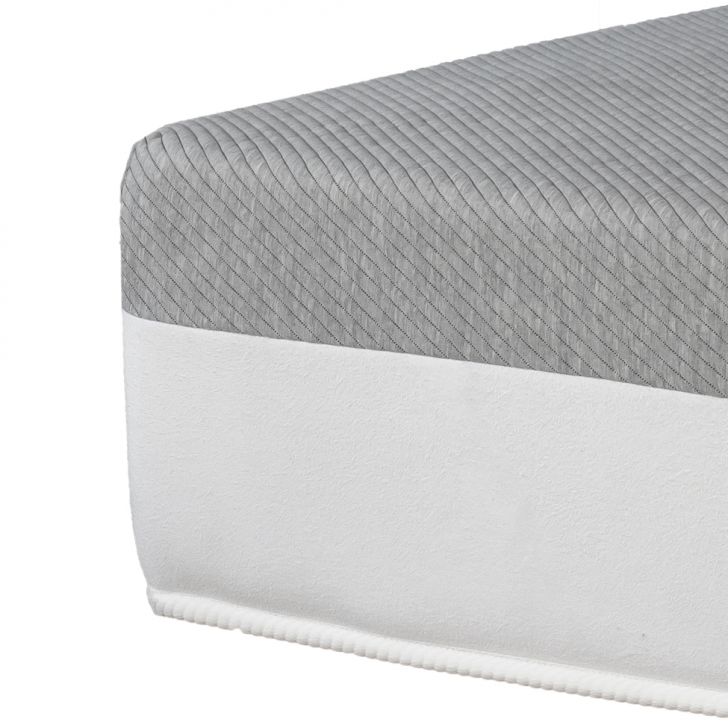 Cama Box Viúva com Guarda Objetos Bege com Colchão Guldi Dream Mola Ensacada (30x128x188) e 2 Travesseiros Guldi Dream Branco e Azul