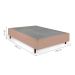 Cama Box com Colchão Casal Guldi Duplo D28 e 2 Travesseiros Guldi Soft Nasa Branco e Bege