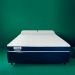 Cama Box com Colchão Queen Guldi Duplo D28 e 2 Travesseiros Guldi Soft Nasa Branco e Azul