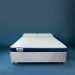 Cama Box com Colchão Viúva Guldi Duplo D28 e 2 Travesseiros Guldi Soft Nasa Branco e Bege