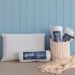 Cama Box com Colchão Viúva Macio Mola Ensacada e Travesseiro Soft Nasa Guldi Azul