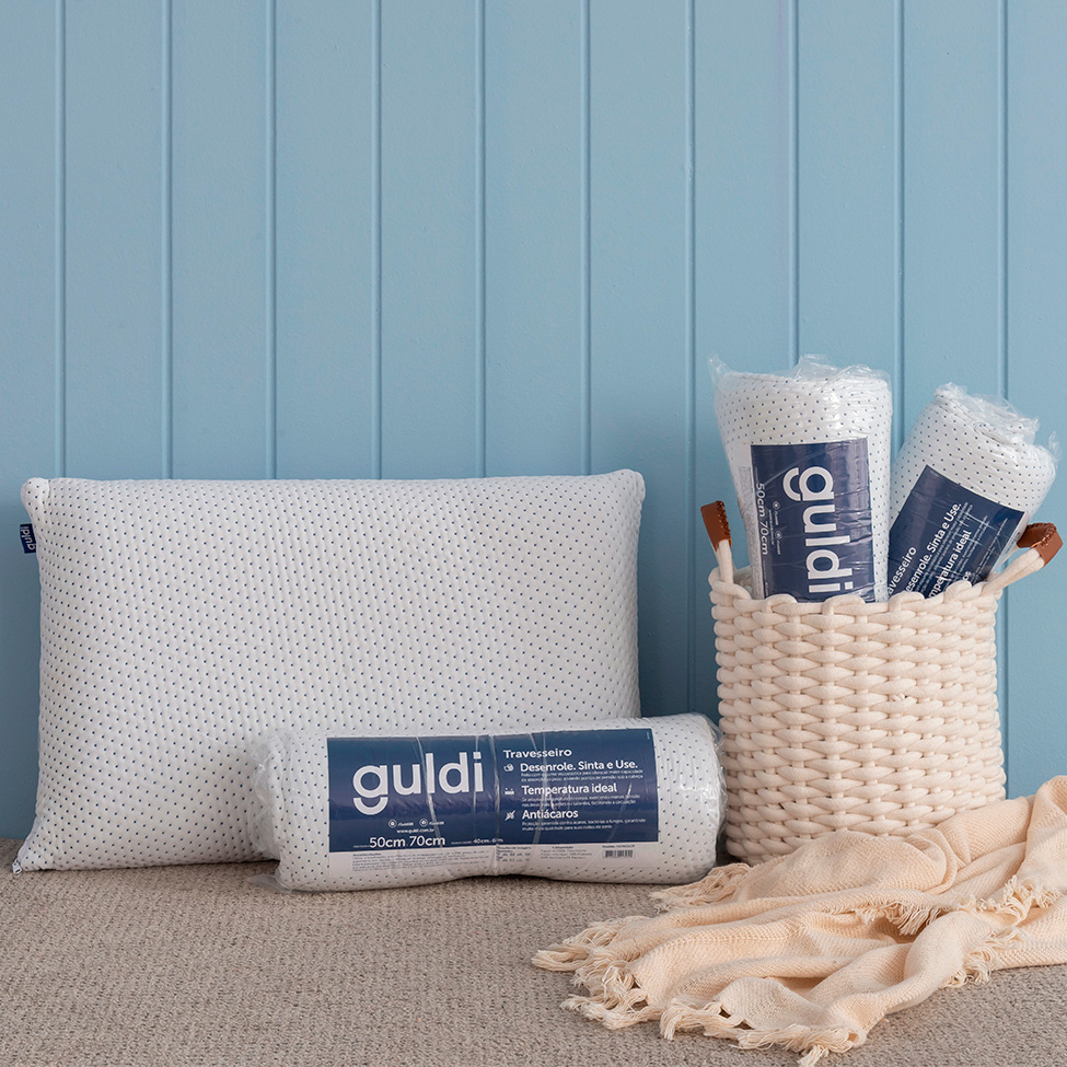 Cama Box com Colchão Viúva Macio Mola Ensacada e Travesseiro Soft Nasa Guldi Azul