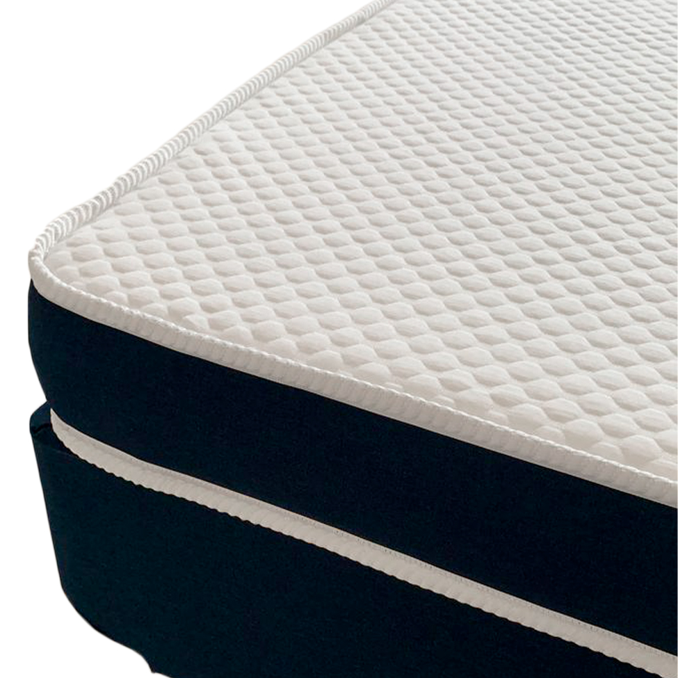 Colchão Casal Espuma D28 Guldi Duplo 12cm (12x138x188) Azul e Branco