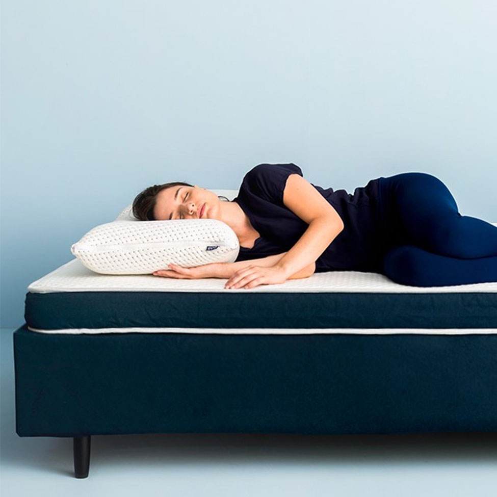 Colchão Casal Espuma D28 Guldi Duplo 12cm (12x138x188) Azul e Branco