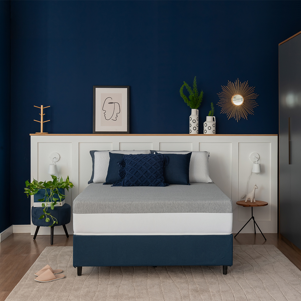 Colchão Casal Guldi Dream Mola Ensacada (30x138x188) Cinza e Branco