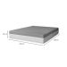Colchão Casal Guldi Dream Mola Ensacada (30x138x188) Cinza e Branco