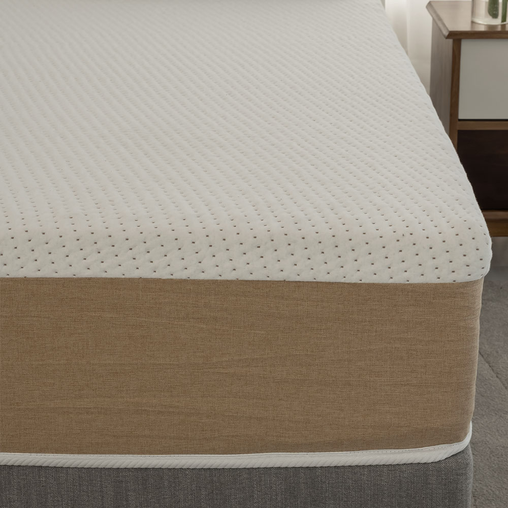 Colchão Casal Guldi Massageador Quântico Molas Ensacadas (30x138x188) Branco e Bege