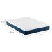 Colchão Casal Mola Ensacada Guldi Original Firme (25x138x188) Azul e Branco