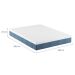 Colchão Casal Mola Ensacada Guldi Original Macio (25x138x188) Azul e Branco