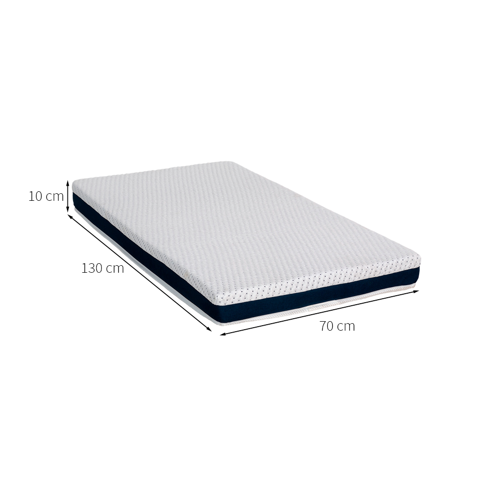 Colchão Infantil Guldi Baby D20 (10x70x130) Branco e Azul