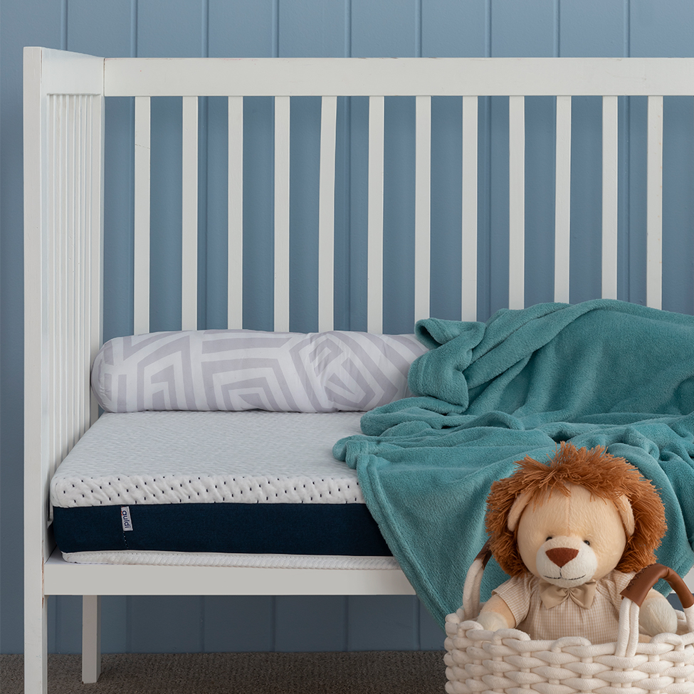 Colchão Infantil Guldi Baby D20 (10x70x130) Branco e Azul