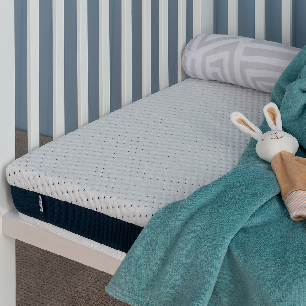 Colchão Infantil Guldi Baby D20 (10x70x130) Branco e Azul