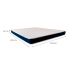 Colchão King Espuma D28 Guldi Duplo 12cm (12x193x203) Azul e Branco