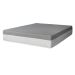 Colchão King Guldi Dream Mola Ensacada (30x158x198) com 2 Travesseiros Guldi Soft Nasa Branco e Cinza