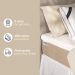 Colchão King Guldi Massageador Quântico Molas Ensacadas (30x193x203) Branco e Bege