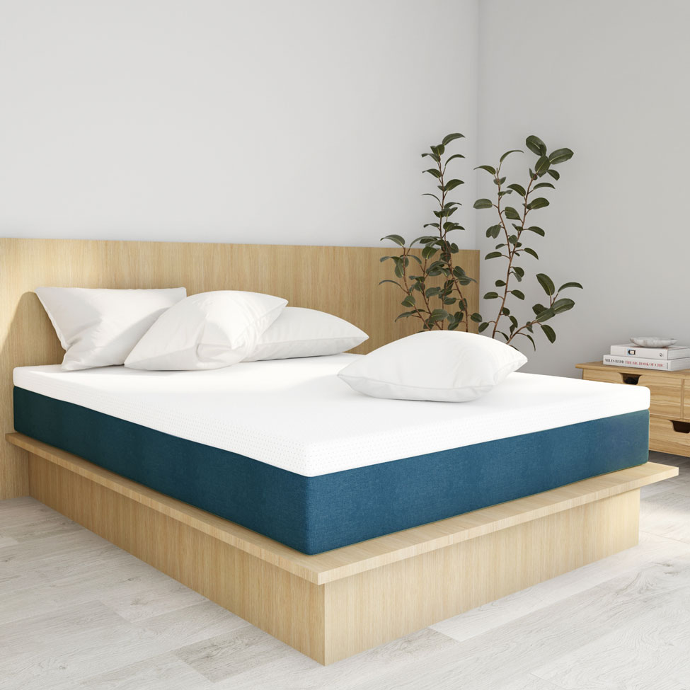 Colchão King Mola Ensacada Guldi Original Macio (25x193x203) Azul e Branco