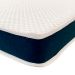 Colchão Queen Espuma D28 Guldi Duplo 12cm (12x158x198) Azul e Branco