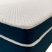 Colchão Queen Espuma D28 Guldi Duplo 12cm (12x158x198) Azul e Branco