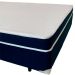 Colchão Queen Espuma D28 Guldi Duplo (12x158x198) e 2 Travesseiros Guldi Nasa Viscoelástico Azul e Branco