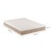 Colchão Queen Guldi Massageador Quântico Molas Ensacadas (30x158x198) Branco e Bege