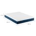 Colchão Queen Mola Ensacada Guldi Original Firme (25x158x198) Azul e Branco