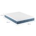 Colchão Queen Mola Ensacada Guldi Original Macio (25x158x198) Azul e Branco