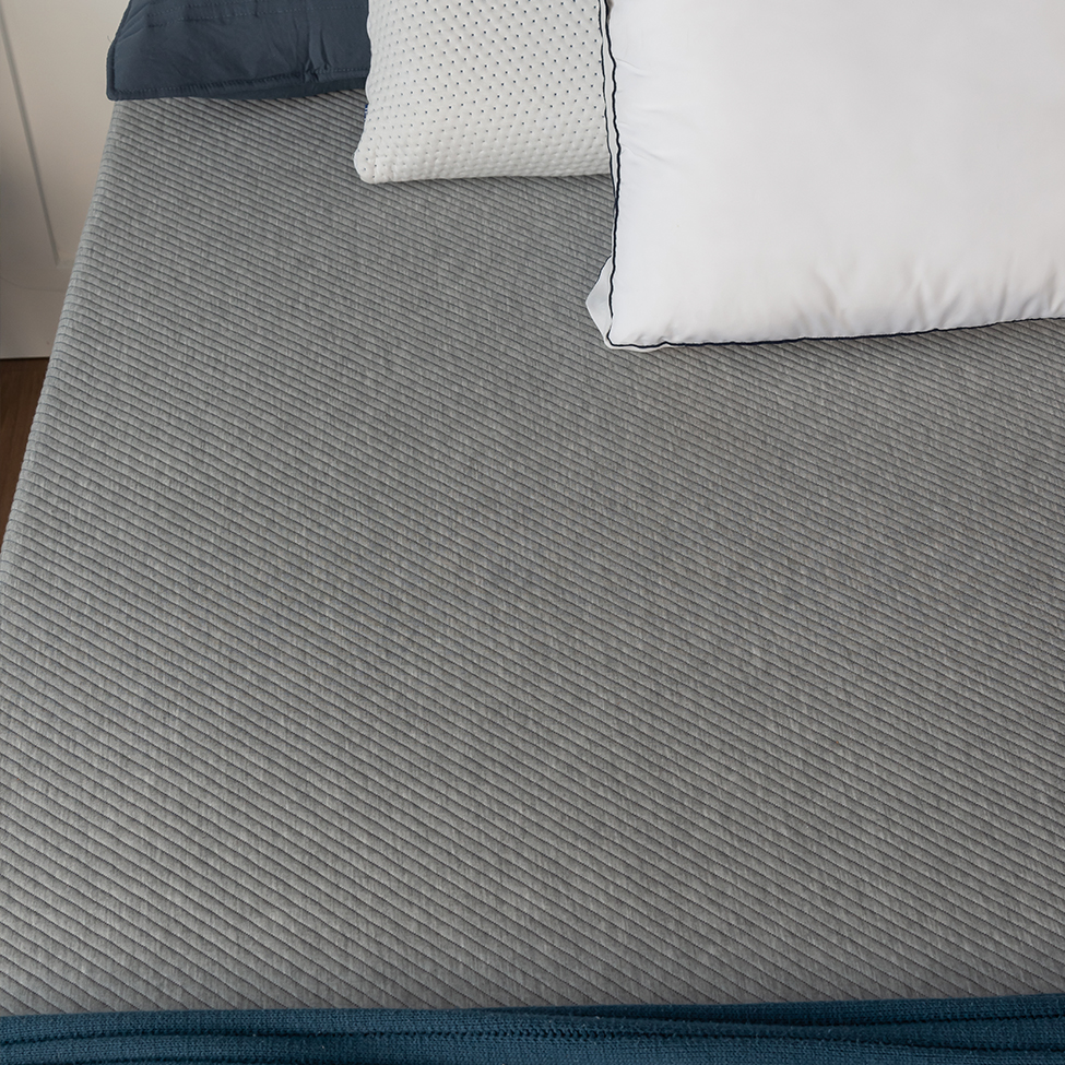 Colchão Solteiro Guldi Dream Mola Ensacada (30x88x188) Cinza e Branco