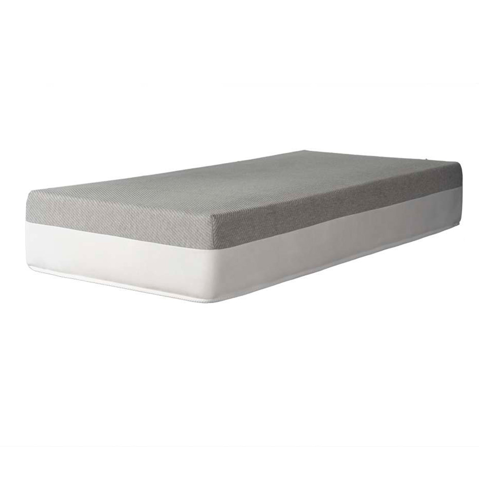 Colchão Solteiro Guldi Dream Mola Ensacada (30x88x188) com Travesseiro Guldi Soft Nasa Branco e Cinza