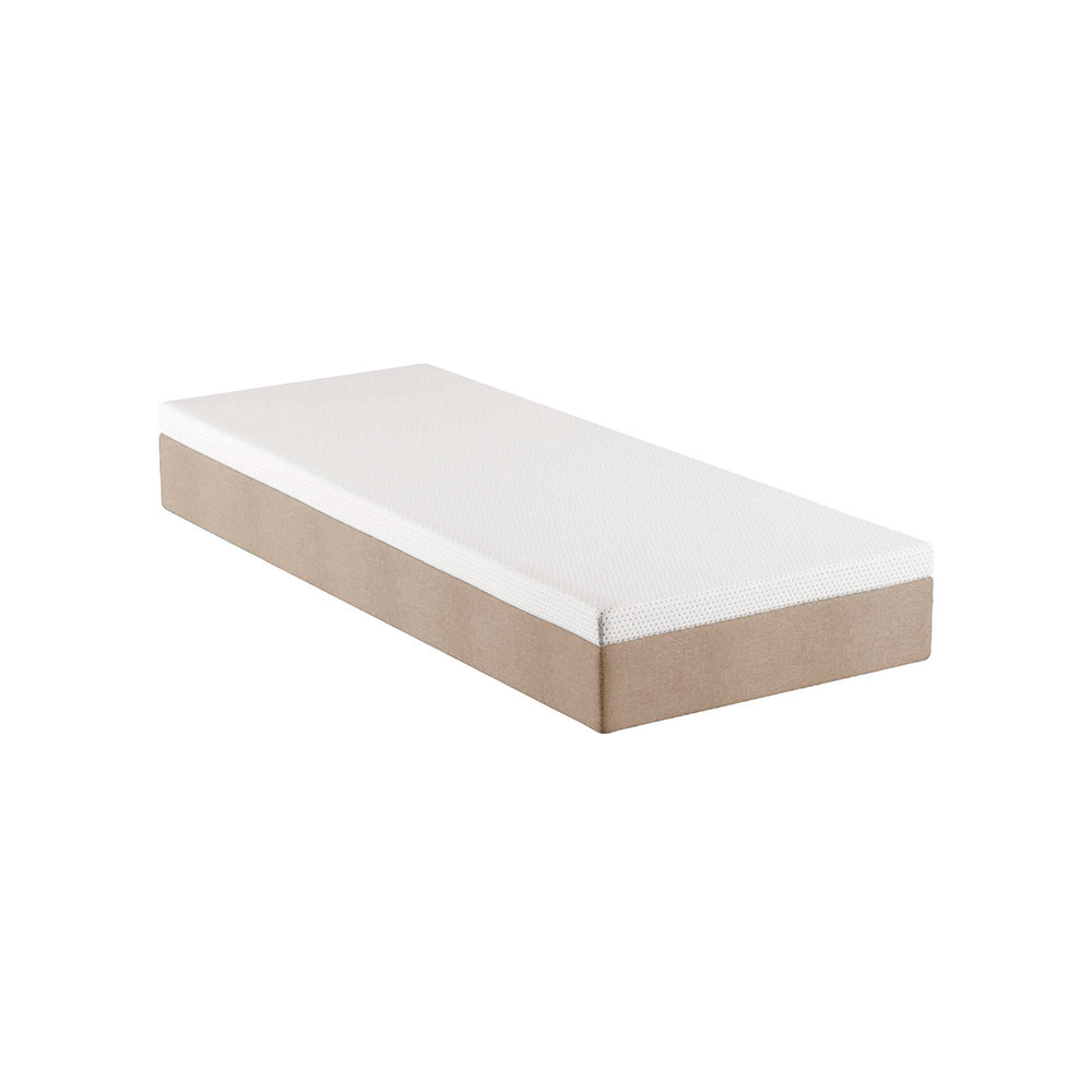 Colchão Solteiro Guldi Massageador Quântico Molas Ensacadas (30x88x188) Branco e Bege