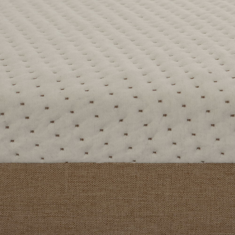 Colchão Solteiro Guldi Massageador Quântico Molas Ensacadas (30x88x188) Branco e Bege