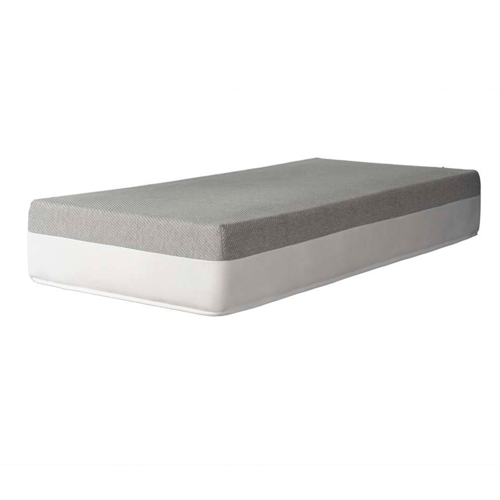 Colchão Solteiro King Guldi Dream Mola Ensacada (30x96x203) com Travesseiro Guldi Soft Nasa Branco e Cinza