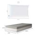 Colchão Solteiro King Guldi Dream Mola Ensacada (30x96x203) com Travesseiro Guldi Soft Nasa Branco e Cinza