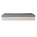 Colchão Solteiro King Guldi Dream Mola Ensacada (30x96x203) com Travesseiro Guldi Soft Nasa Branco e Cinza
