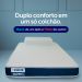 Colchão Solteiro King Guldi Duplo Plus D28 (16x96x203) Branco e Azul