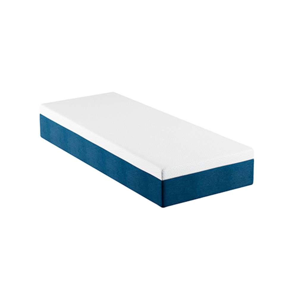 Colchão Solteiro King Mola Ensacada Guldi Original Macio (25x96x203) Azul e Branco