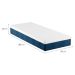 Colchão Solteiro Mola Ensacada Guldi Original Firme (25x88x188) Azul e Branco