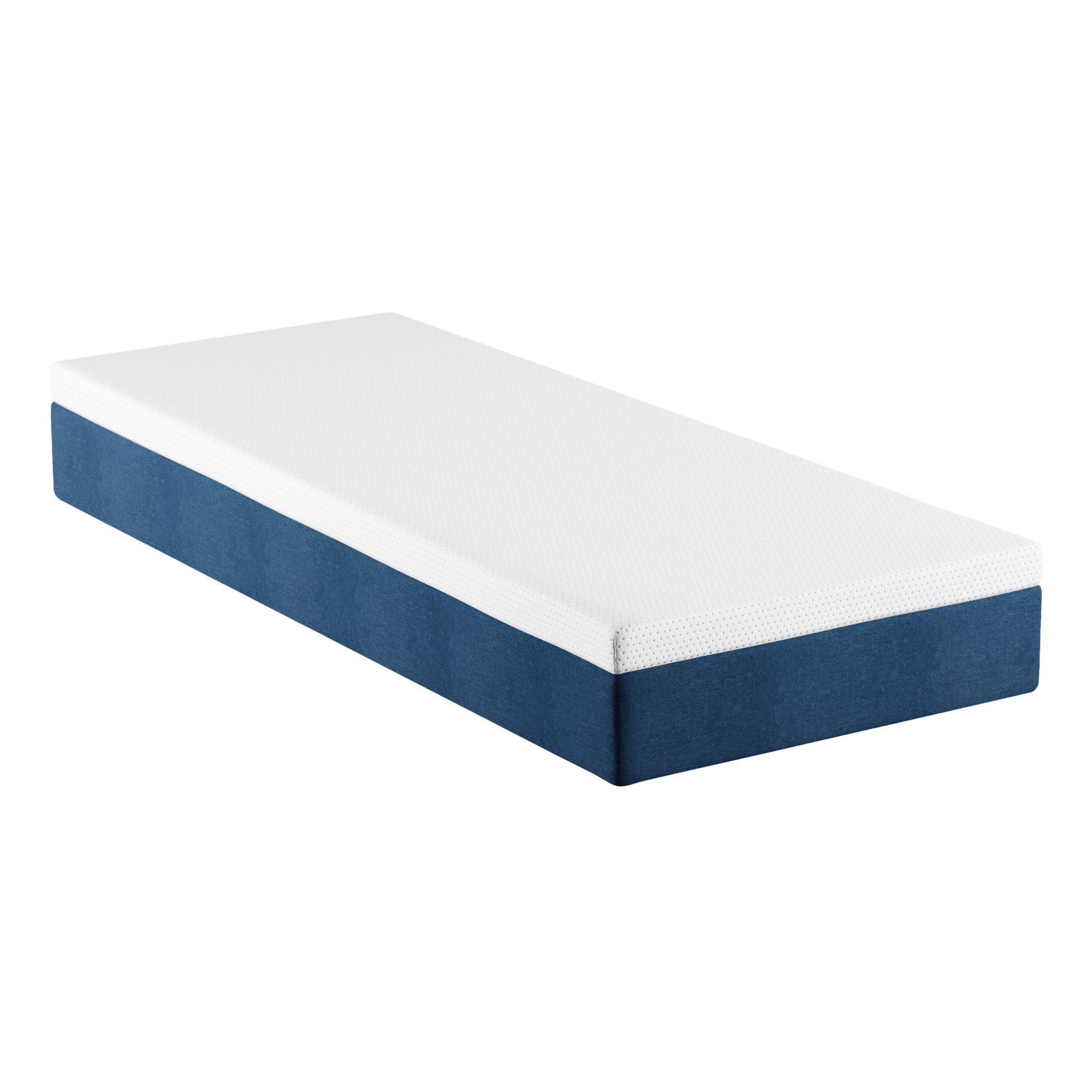 Colchão Solteiro Mola Ensacada Guldi Original Firme (25x88x188) Azul e Branco