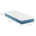 Colchão Solteiro Mola Ensacada Guldi Original Macio (25x88x188) Azul e Branco