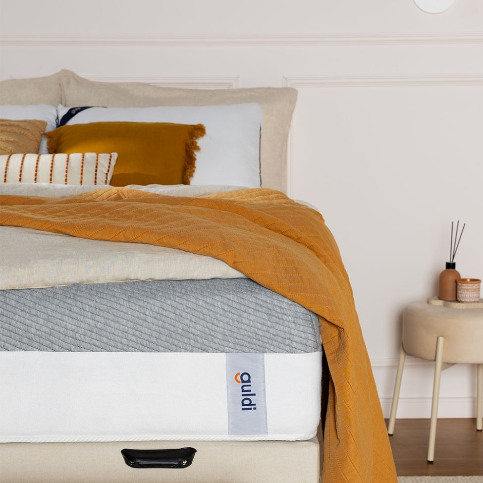 Colchão Viúva Guldi Dream Mola Ensacada (30x128x188) Cinza e Branco