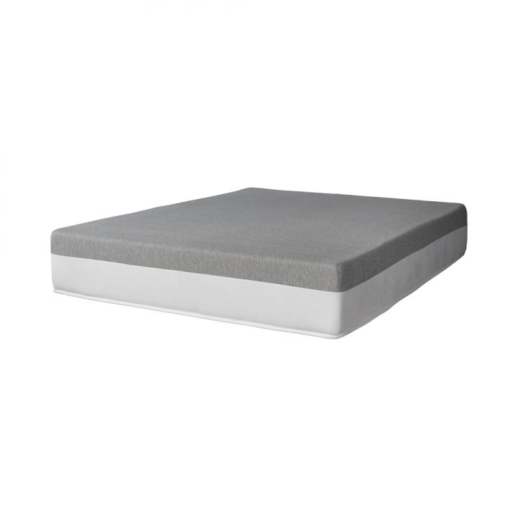 Colchão Viúva Guldi Dream Mola Ensacada (30x128x188) com 2 Travesseiros Guldi Dream Cinza e Branco