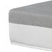 Colchão Viúva Guldi Dream Mola Ensacada (30x128x188) com 2 Travesseiros Guldi Dream Cinza e Branco