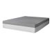 Colchão Viúva Guldi Dream Mola Ensacada (30x128x188) com 2 Travesseiros Guldi Soft Nasa Branco e Cinza