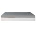 Colchão Viúva Guldi Dream Mola Ensacada (30x128x188) com 2 Travesseiros Guldi Soft Nasa Branco e Cinza