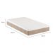 Colchão Viúva Guldi Massageador Quântico Molas Ensacadas (30x128x188) Branco e Bege